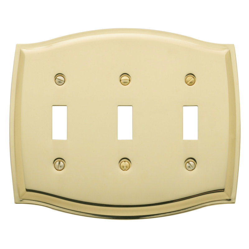 Baldwin Colonial 3Gang Toggle Light Switch Wall Plate & Reviews Wayfair